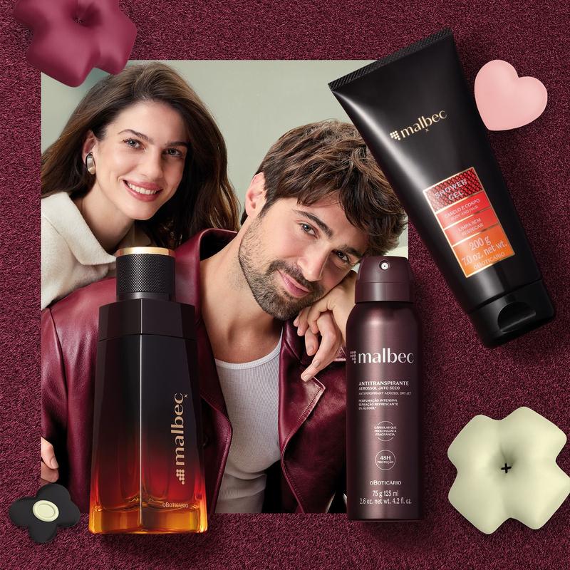 Kit Presente Dia Dos Namorados Malbec X (3 Itens) - O boticario